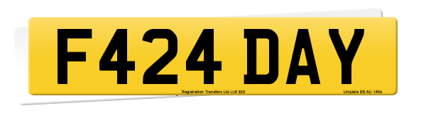 Registration number F424 DAY